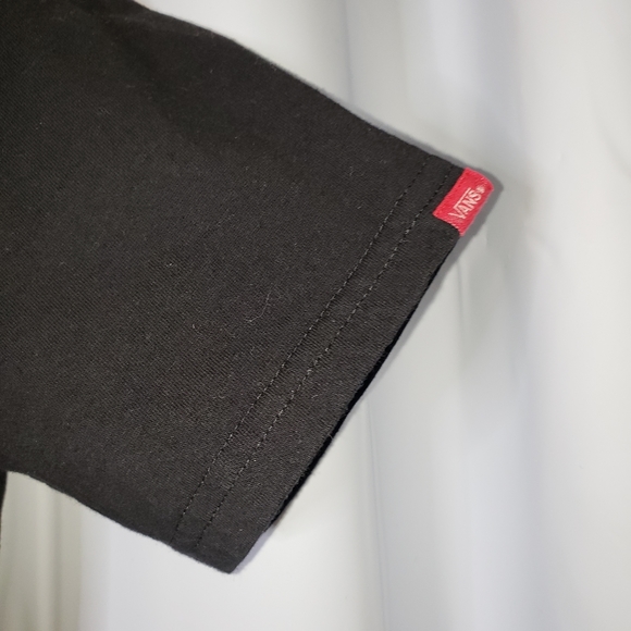 VANS Snow Covered Logo Black T Shirt Size Small - Picture 3 of 7